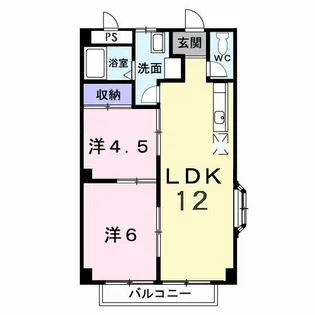 エルシャルマン【2階】の間取り