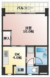 グリーンハイツ徳川【3階】の間取り