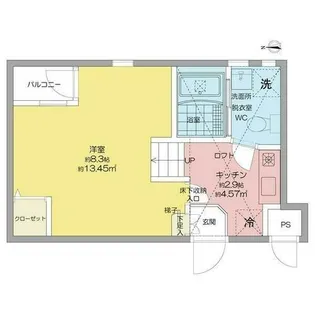 ノヴェル千代田【1階】の間取り