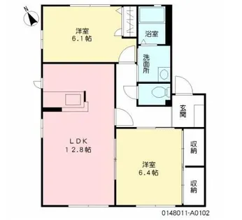 ファンテージ21 A棟【102号室】の間取り