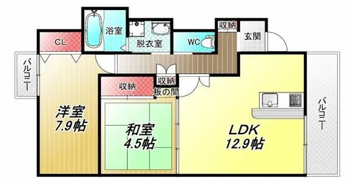 Forest南植松【3階】の間取り