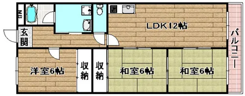 アヴァンセ高槻【3階】の間取り