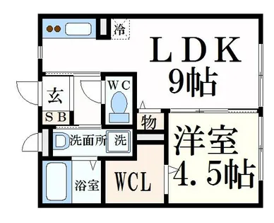 コンフォート双葉【2階】の間取り