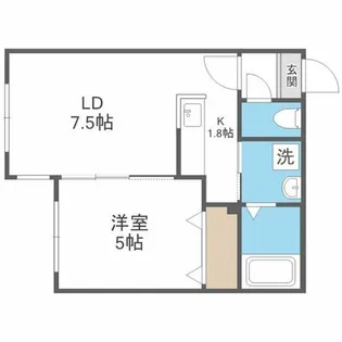 Louis Ⅰ【102号室】の間取り