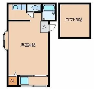 リテラ住吉【103号室】の間取り