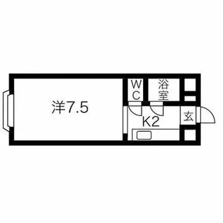 ハイデンスMM八軒【1階】の間取り