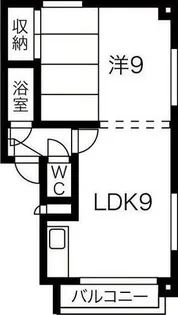 三友ハイツ【4階】の間取り