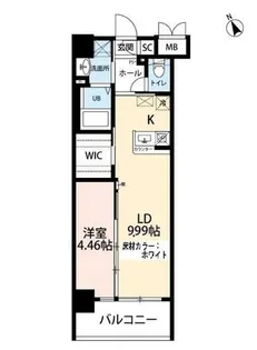 ウィングス三郎丸【3階】の間取り