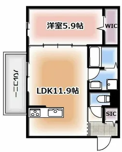 大阪府大東市深野4丁目【アパート】の間取り