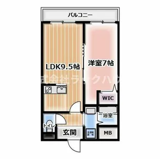 大阪府寝屋川市萱島本町【マンション】の間取り