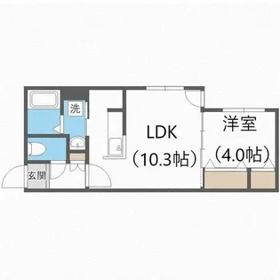 Welina北円山【4階】の間取り
