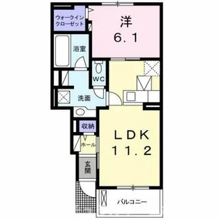 ビオーラ 金剛 B【1階】の間取り