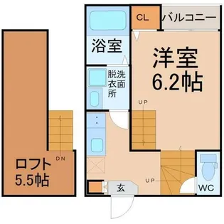 ハーモニーテラス神前Ⅳ【1階】の間取り