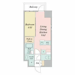 ブランシエスタ金山北【4階】の間取り