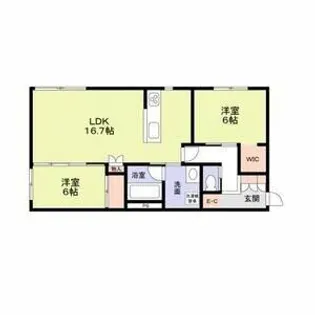 グランフォレスト千代田【1階】の間取り