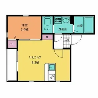 ベレッティーナ浮島【301号室】の間取り
