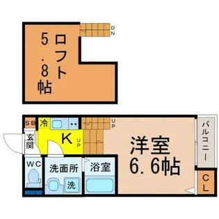 Stage黒門町(ステージ黒門町)【1階】の間取り