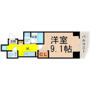 ラフォーレ金山【4階】の間取り