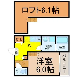 ロプト浄心【2階】の間取り