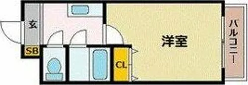 フロンティアタワー名駅南【7階】の間取り