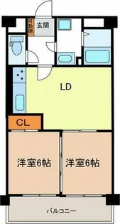 kakuozan 358【2C号室】の間取り