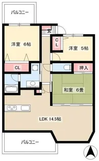ライオンズガーデン八田【8階】の間取り