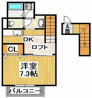 フリーダム【2階】の間取り