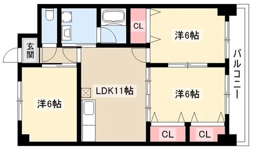 GRACIA Ⅱ【2階】の間取り
