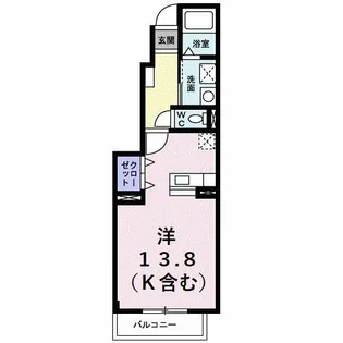 ヴェルジュMⅡ【1階】の間取り