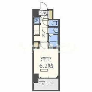プレサンス玉造駅前ルージュ【303号室】の間取り