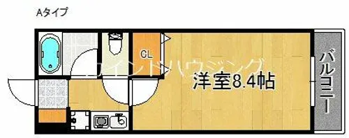 エクセレント中西【2階】の間取り