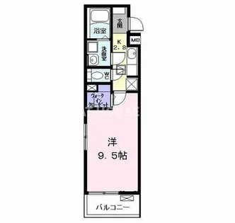 ラフィネシャンブルⅤ【203号室】の間取り