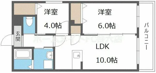 グランイニシオ都島【1階】の間取り