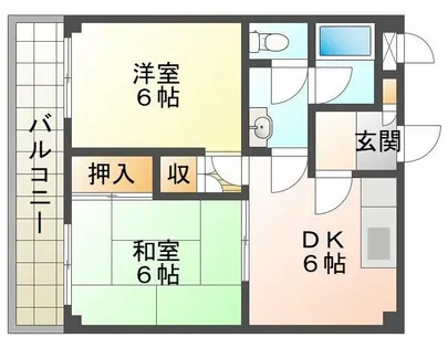 エクレール衣掛【3階】の間取り