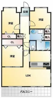 ロイヤルヒルズ待兼山【308号室】の間取り