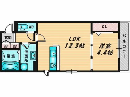 ボン クロシェット【2階】の間取り