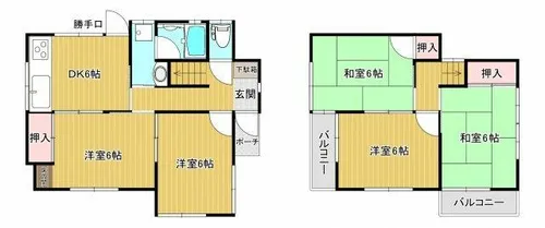 兵庫県神戸市北区有野町唐櫃【一戸建】の間取り