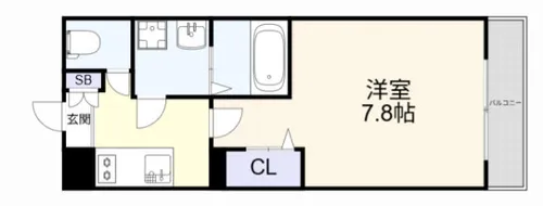 MDIプロスジョイア北九州市立大学前【202号室】の間取り