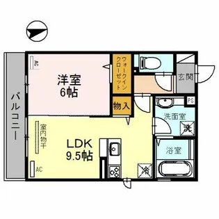 セジュールビブロ【2階】の間取り