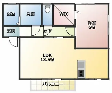 サクスィード・ワイズ・ロード【1階】の間取り