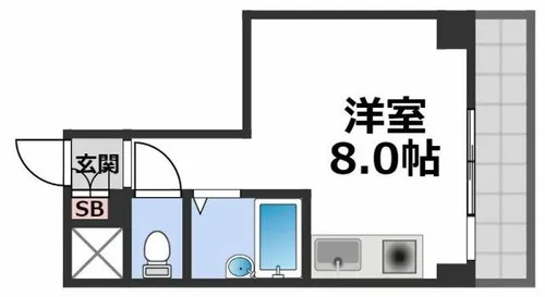エムロード玉造【6階】の間取り