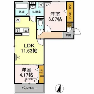 Green forest【3階】の間取り
