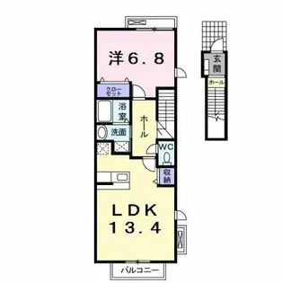 グリュック ハオス【2階】の間取り
