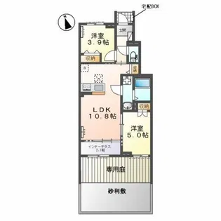 フェリス【1階】の間取り