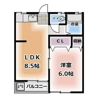 第一かつら荘【103号室】の間取り