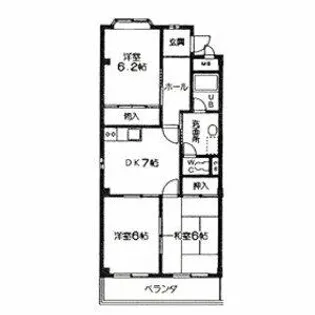 ハイツ・エスポアール【205号室】の間取り