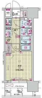 プレサンス深江橋ラヴィゲート【10階】の間取り