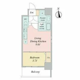 グランドゥール名駅西(旧ルネフラッツ名駅西)【7階】の間取り