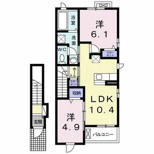 エバーライフ芳馨【2階】の間取り