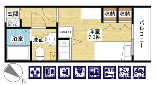 ミールズ新大阪【6階】の間取り